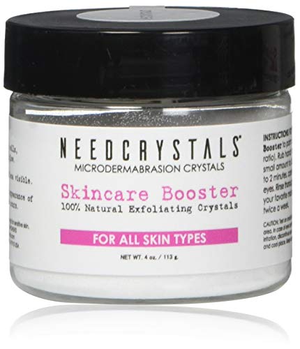 NeedCrystals Cirstales de Microdermabrasion. Exfoliante Facial Natural para Piel Aburrida o Seca Mejora cicatrices de acné, puntos negros, arrugas, imperfecciones y textura de la piel. 113 Gramos