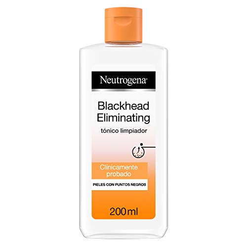 Neutrogena Blackhead Eliminating Tónico Limpiador con Ácido Salicílico Purificante, Pieles con Puntos Negros, 200 ml