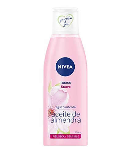 NIVEA - Tónico facial suave, piel seca y sensible, cara y rostro, 200 ml