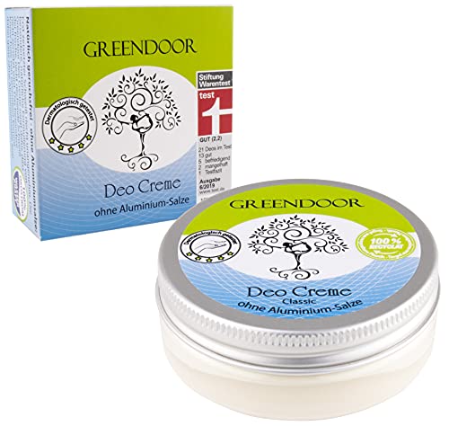 NUEVO, 10% Más Contenido, mismo Precio: Greendoor Desodorante Crema 50ml - sin sales de aluminio, conservantes, vegan, alcohol, Experimentos con animales - Cosmética natural Directo del Fabricante