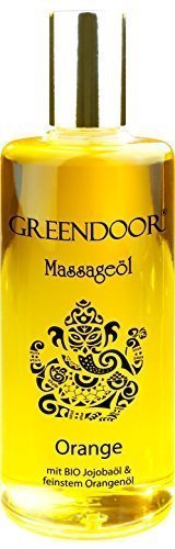 NUEVO Greendoor Aceite de masaje Naranja 100ml - BIO Aceite de Jojoba & Aceite de semilla de albaricoque, naturaleza pura Aceite de naranja - así ideal como Aceite corporal adecuado