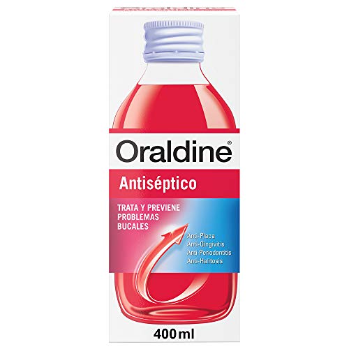 Oraldine Antiséptico, Colutorio De Uso Diario Con Doble Poder Antibacterial, 400 ml