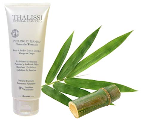 PEELING DI BAMBU NATURALE TERMALE 210ml. Exfoliante de Bambú con Pantenol y Aceite de Oliva.