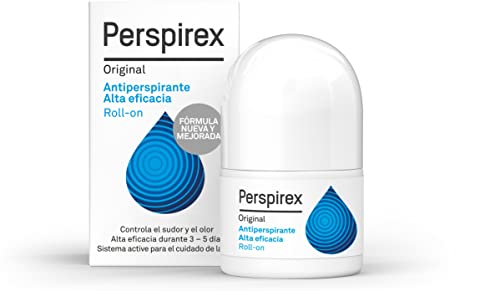 Perspirex  | Perspirex Original | Desodorante Antitranspirante Axilas Roll On para una protección y frescura anti sudor de hasta 5 días | Reducción del sudor en 72 horas | 20 Ml