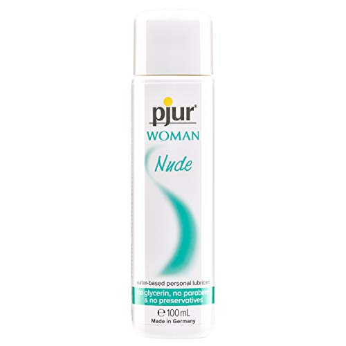 pjur WOMAN Nude - Lubricante natural acuoso - sin conservantes ni parabenos - especial para mujeres (100ml)