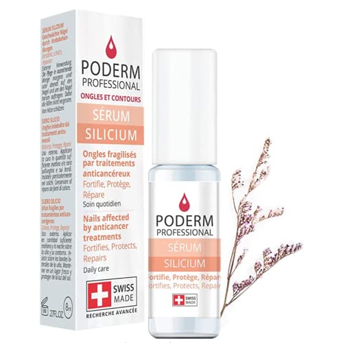 PODERM - UÑAS DEBILITADAS QUIMIOTERAPIA - Sérum Silicio Aliviador, Fortificante y Reparador  Endurecedor y Protector  Cuidado Profesional  Hecho en Suiza