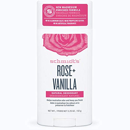 Schmidt's Natural Deodorant Stick Rosa y Vainilla 92g