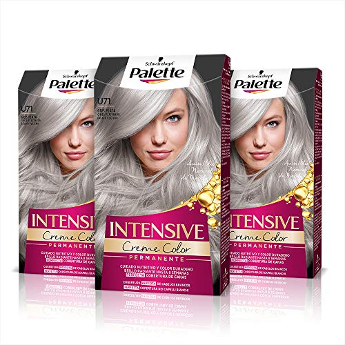 Schwarzkopf Palette Intensive - Tinte 9.7 cabello Rubio Cobrizo  Perfecta cobertura de canas  Coloración Permanente de Cuidado con Aceite de Marula - Color duradero hasta 8 semanas (Pack de 3)