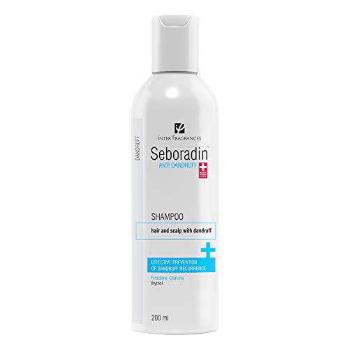 Seboradin Champú Anticaspa con Piroctona, Olamina y Timol, Prevención Eficaz y Recurrencia para la Caspa Grasa y Escamosa Seca 200 ml