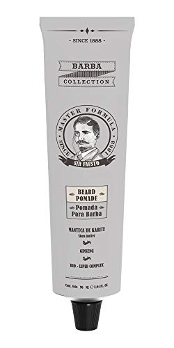 Sir Fausto Acondicionador para Barba y Bigote Bálsamo Natural con Manteca de Karité- Anti encrespado- Gingseng 90ml