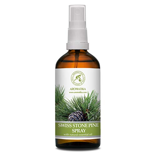 Spray Ambientador con Aceite Esencial Natural de Pino de Piedra Suizo 100ml - Pinus Cembra - Room Mist - Ambientador - Aroma de Coníferas - Aroma de Navidad - Fragancia de Hogar