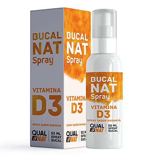 Spray Bucal 50ml|Spray Mal Aliento| Spray de uso diario para un aliento fresco y duradero| Vitamina D3| QUALNAT