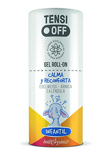 Tall Orgnics - Tensi Off Stick Gel Infantil | 50ML, para Golpes y Hematomas, Roll on con Árnica, Caléndula y Edelweiss, Antiinflamatorio Natural, 100% Ecológico, Apto para Veganos, sin Parabenos