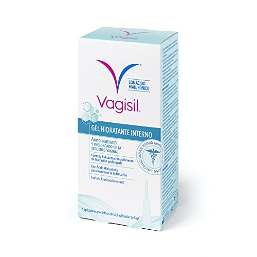 Vagisil Gel Hidratante Vaginal Interno. Con Ácido Hialurónico. Lubricación Inmediata E Hidratación Prolongada. 6 Aplicadores Monodosis