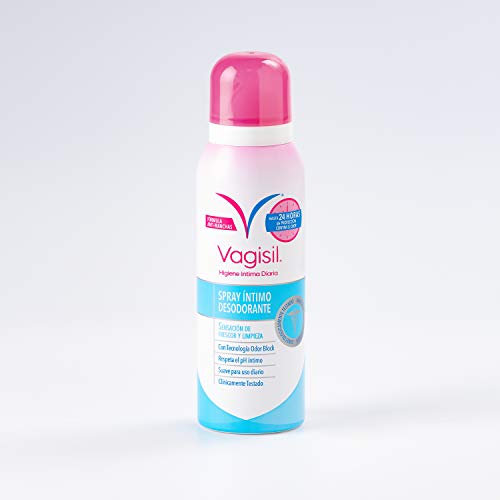 Vagisil Spray Desodorante Íntimo, Hasta 24H de Protección Contra el Olor, 125 Mililitros