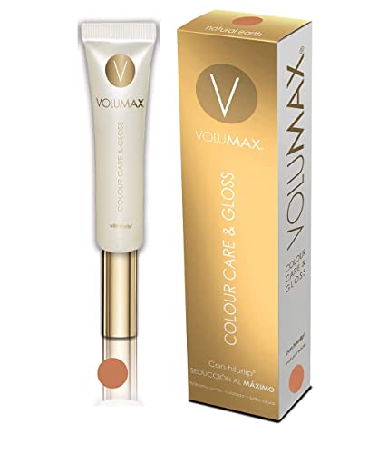 Volumax Colour Care & Gloss | Cuidado Total De Labios | Labios Voluminosos, Hidratados, Brillantes Y Con Un Toque De Color | Labial Voluminizador Color ., Natural Earth, 15 Mililitro