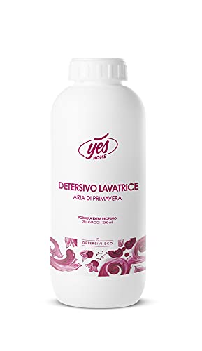 YesHome - Detergente para lavadora ecológico, Aire de primavera, 1 litro, 20 lavados, biodegradable al 90 %, vegano 100 %, sin productos químicos nocivos